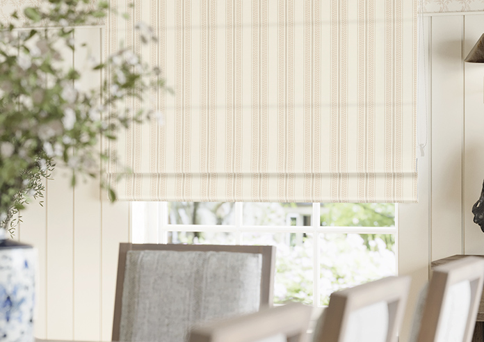 Trellis Prints, Noble Stripe Manson - Twist&Fit Roman Blind - Image 5
